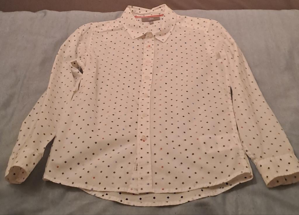 ◇ Hemd met lange mouwen ( Maat 140), Kinderen en Baby's, Overhemd of Blouse, Ophalen of Verzenden, Zo goed als nieuw, JBC.