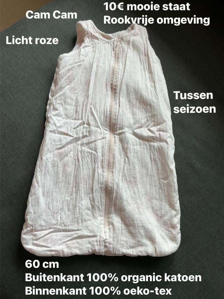 Cam cam slaapzak 60 cm, Kinderen en Baby's, Ophalen of Verzenden, Zo goed als nieuw, Slaapzak