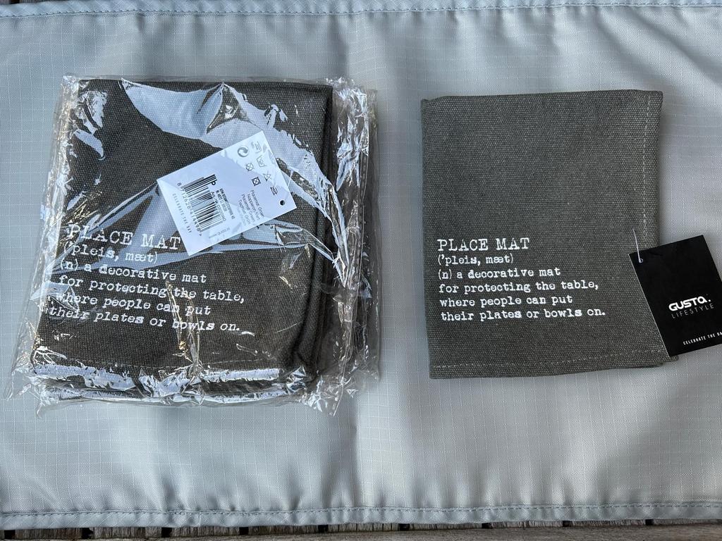NIEUWE PLACE MATS GUSTA, Maison & Meubles, Cuisine | Linge de cuisine, Enlèvement ou Envoi, Neuf, Vert, Set de table