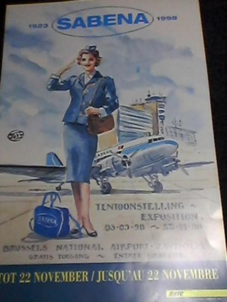 Poster  SABENA  - 1998, Verzamelen, Verzenden, Zo goed als nieuw