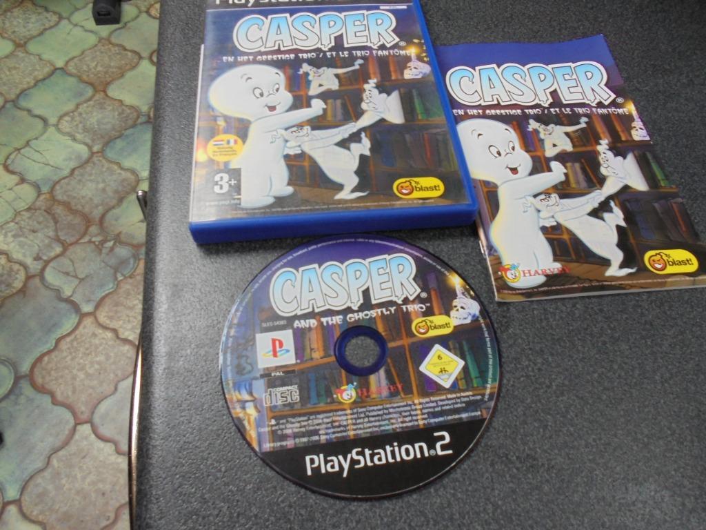 Playstation 2 Casper en het geestige trio (orig-compleet), Consoles de jeu & Jeux vidéo, 1 joueur, Enlèvement ou Envoi, Utilisé