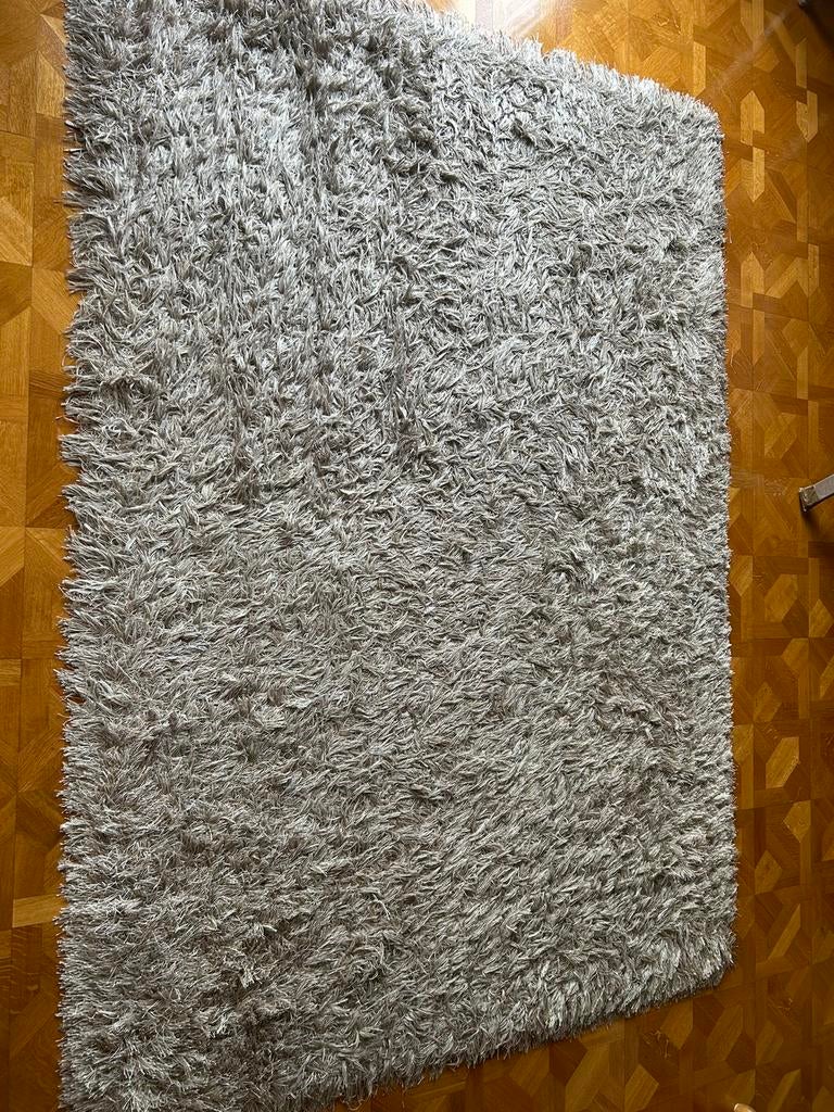 Tapis a poils long environ 2m30 sur 1m60, Beige, 150 tot 200 cm, 200 cm of meer, Zo goed als nieuw