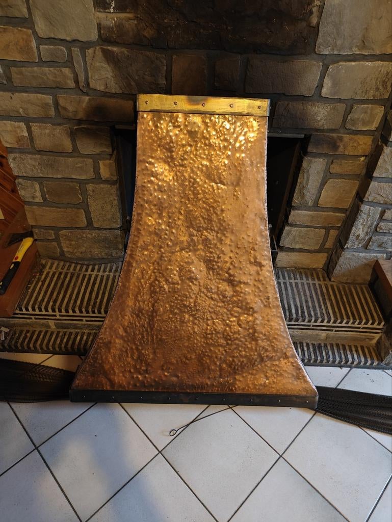 Manteau de cheminée en cuivre, Maison & Meubles
