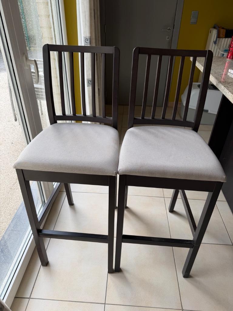 Barkruk IKEA, 2 tabourets, Enlèvement, Comme neuf, Avec repose-pieds