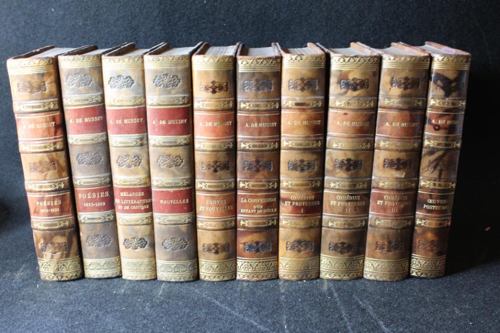 Alfred de Musset. OEuvres. 10 vol. Lemerre, Enlèvement ou Envoi