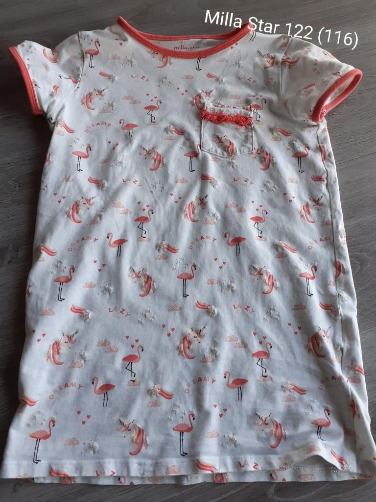 Slaapkleedje milla star draagmaat 116 - eenhoorn/flamingo, Kinderen en Baby's, Kinderkleding | Maat 116, Nacht- of Onderkleding