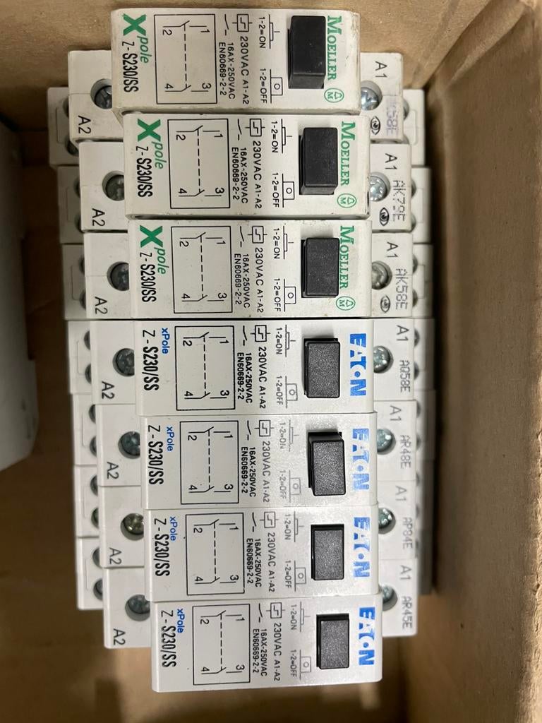 Eaton en moeller teleruptoren en relais, Ophalen, Nieuw