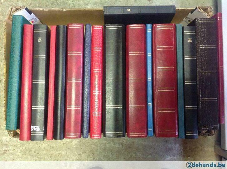 Lot lege postzegelboeken, Postzegels en Munten
