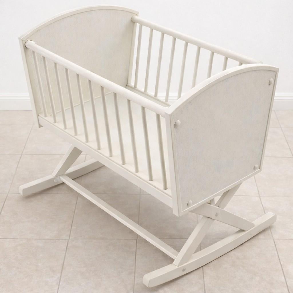 Berceau bébé fait main – avec bascule – style ancien, Ophalen, Wieg