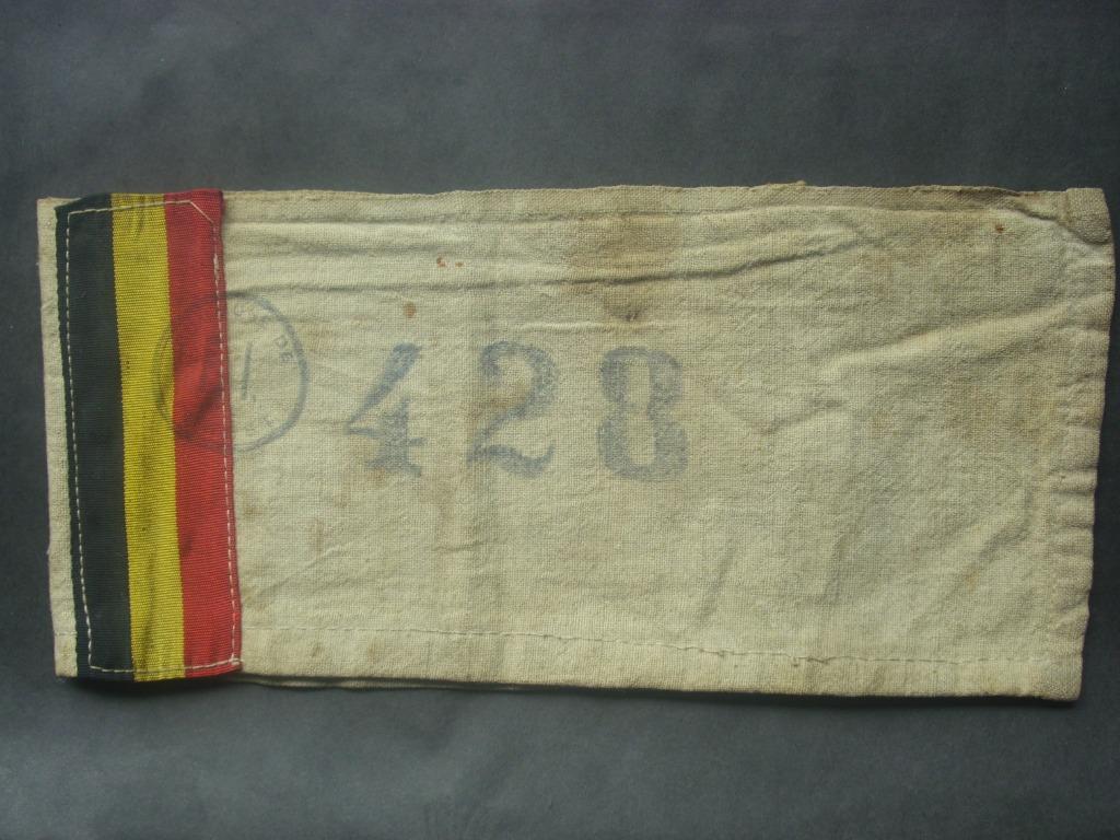 Brassard de résistant FI Belgische weerstand FI-armband, Collections, Objets militaires | Seconde Guerre mondiale, Envoi, Armée de terre