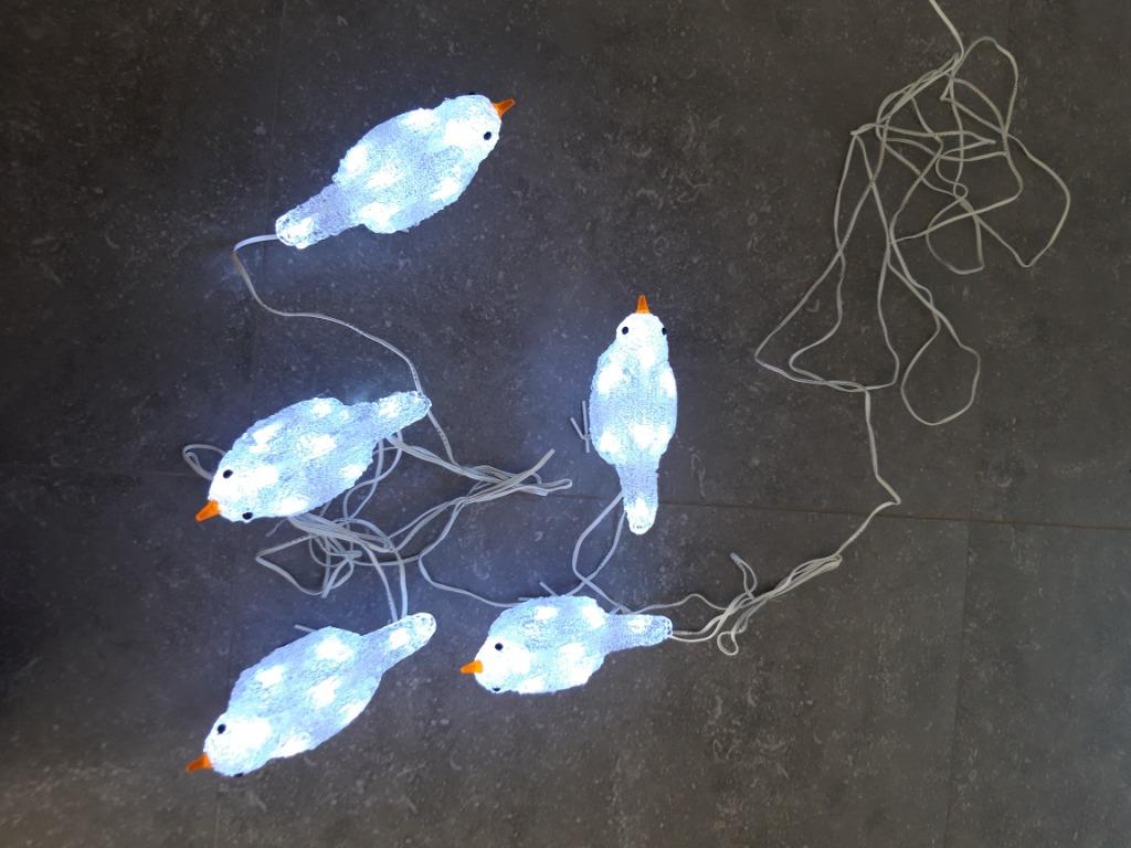 verlichtingsslinger met vogels, voor binnen en buiten, Diversen, Ophalen of Verzenden, Zo goed als nieuw