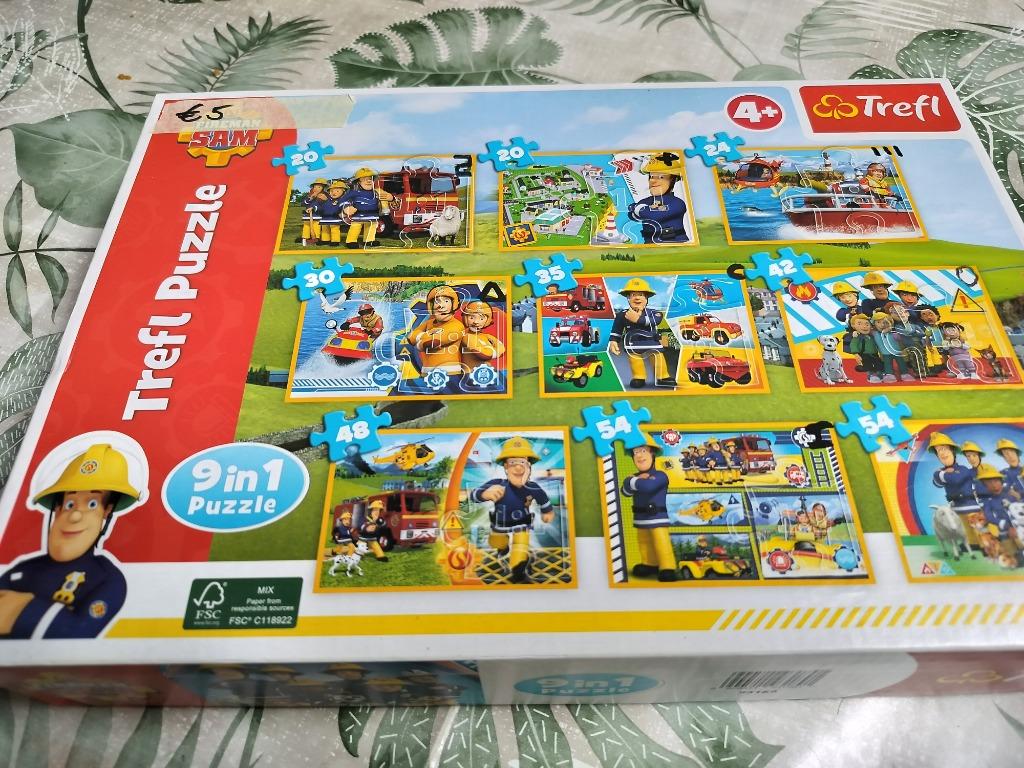 Puzzel brandweerman Sam, Enlèvement, 10 à 50 pièces, Comme neuf, 4 à 6 ans