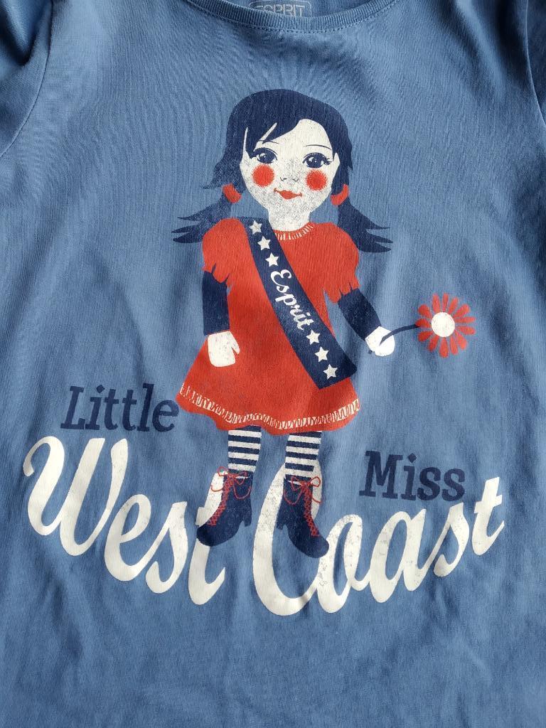 leuke t-shirt lange mouw vintage look Esprit maat 128-134, Kinderen en Baby's, Kinderkleding | Maat 128, Meisje, Ophalen of Verzenden