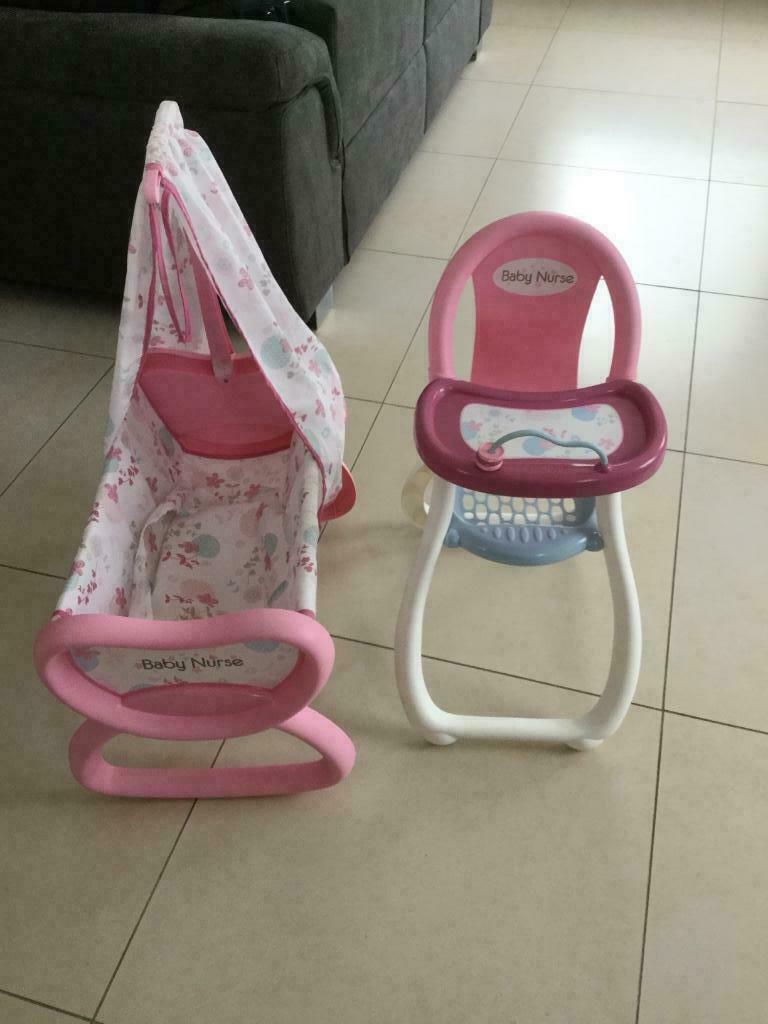 Berceau et chaise haute, Enfants & Bébés, Jouets | Poupées, Enlèvement, Utilisé, Autres types