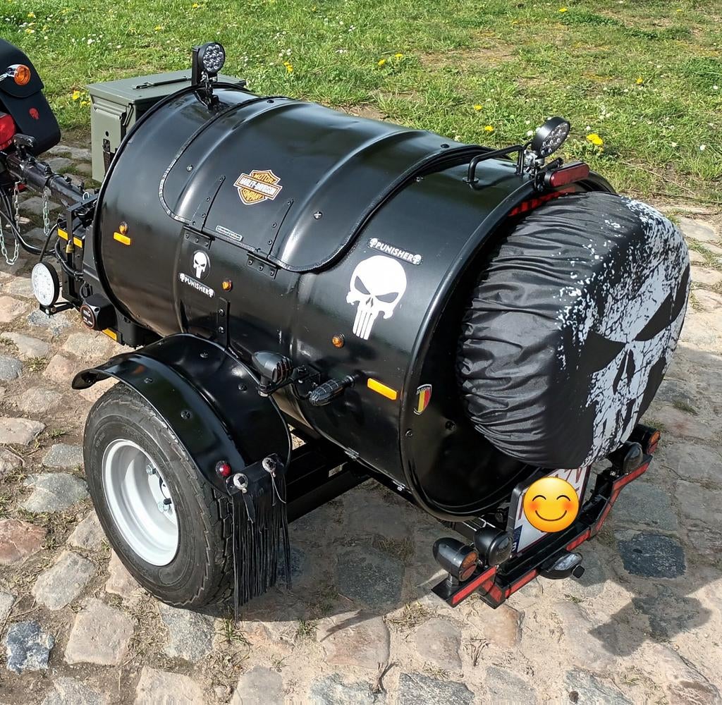 motor bagage aanhangwagen voor achter motor., Motoren, Ophalen