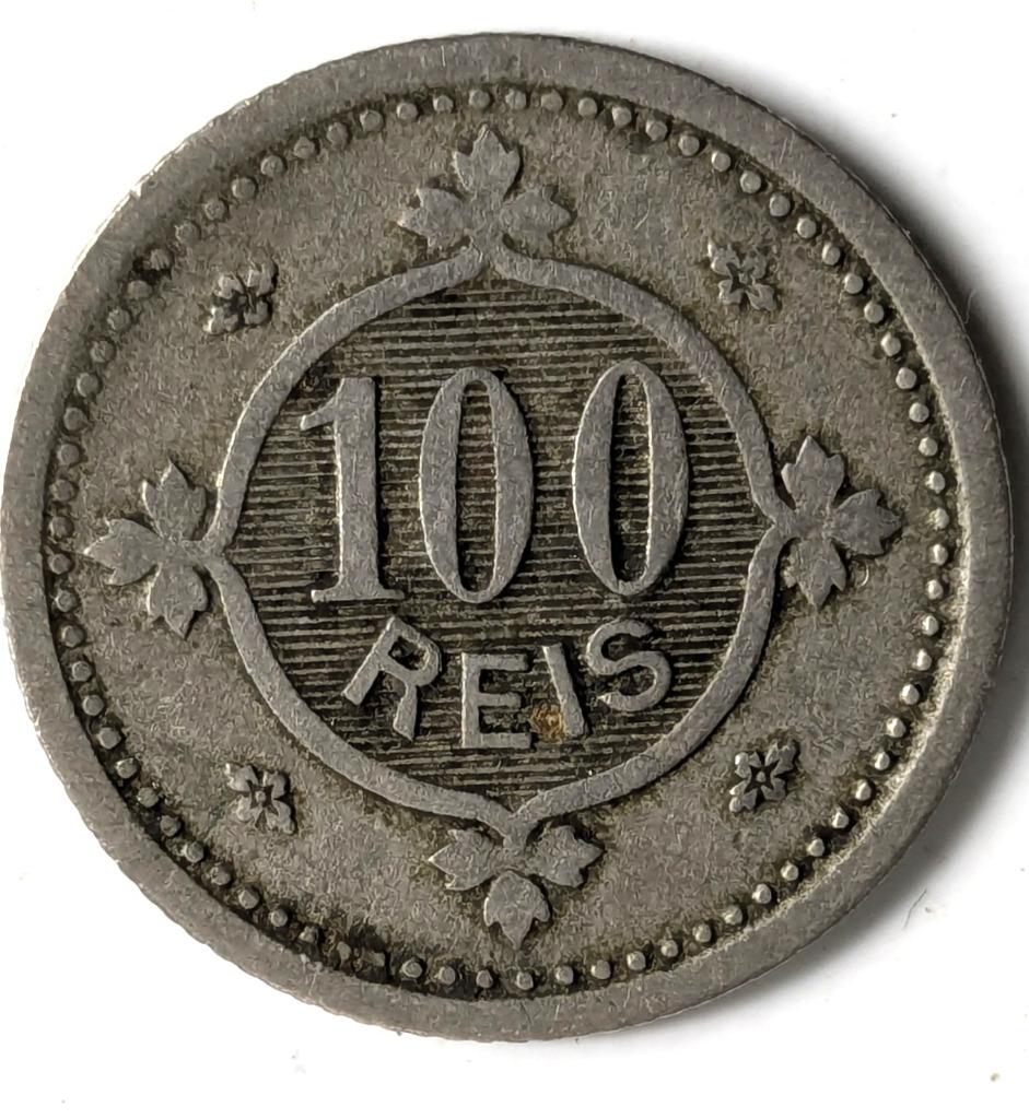 Monnaie Portugal : 100 reis 1900, Timbres & Monnaies, Enlèvement ou Envoi, Autres pays, Monnaie en vrac