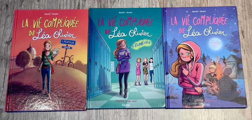 Ensemble ou pièce 3 BD la vie compliquée de Léa Olivier, Boeken, Zo goed als nieuw