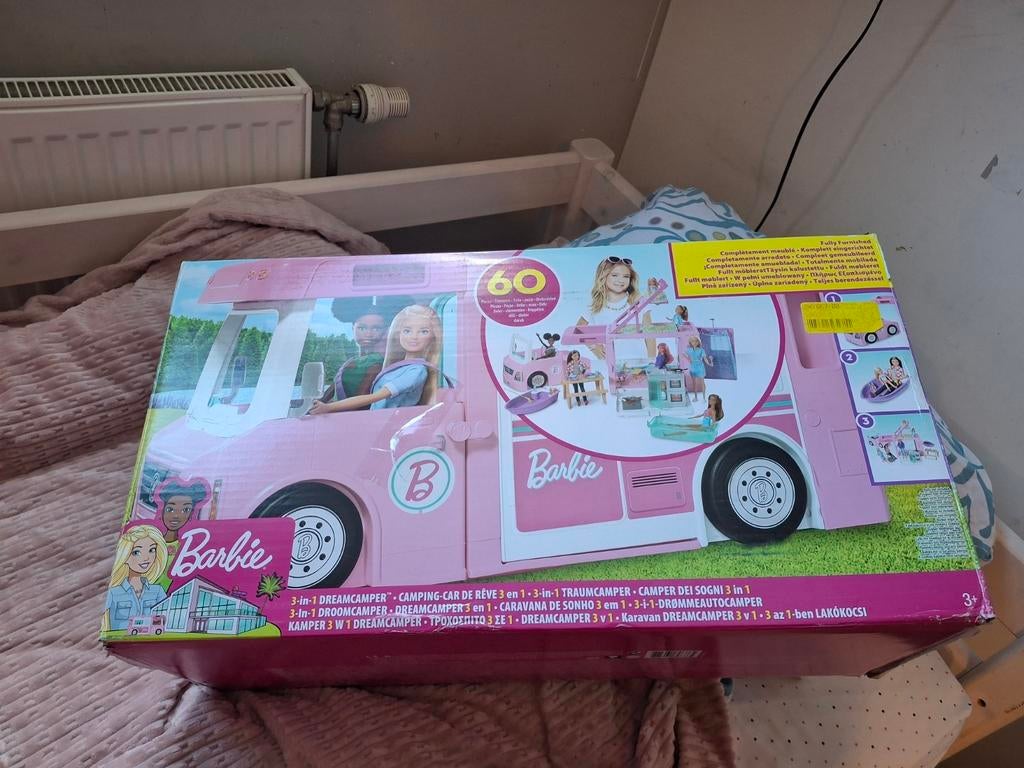 Camping car de rêve Barbie 3 en 1, Enlèvement, Comme neuf, Barbie