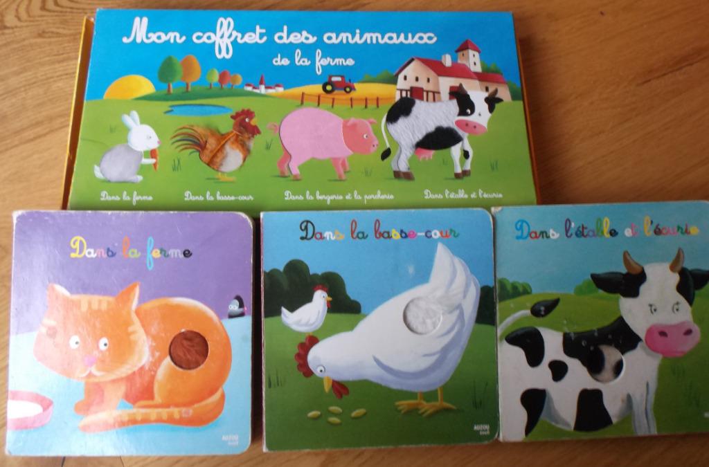 Livres Animaux "à toucher" (x6), Livres, Enlèvement, Utilisé, Livre à déplier, à toucher ou à découvrir, 1 à 2 ans