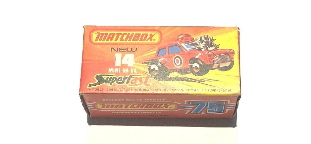Matchbox Superfast Mini Ha-Ha # 14 originele doos., Hobby en Vrije tijd, Ophalen of Verzenden, Gebruikt, Auto