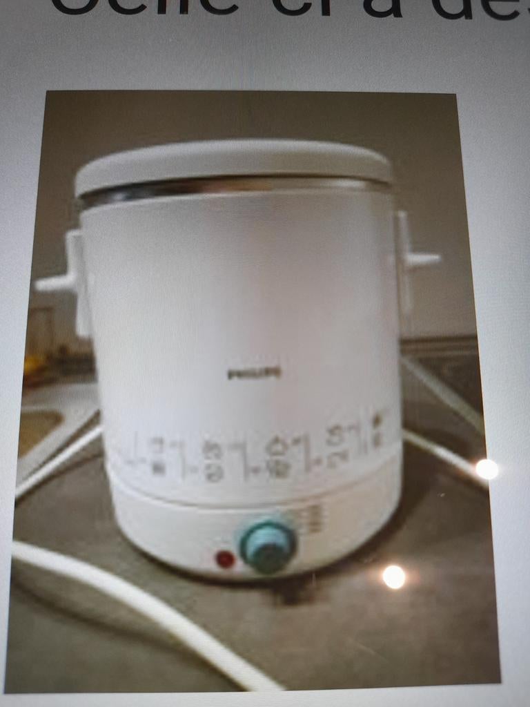 Philips Miini friteuse compacte utilisée 2-3x comme fondue, Electroménager, 1 à 2 litres, Enlèvement ou Envoi, Comme neuf