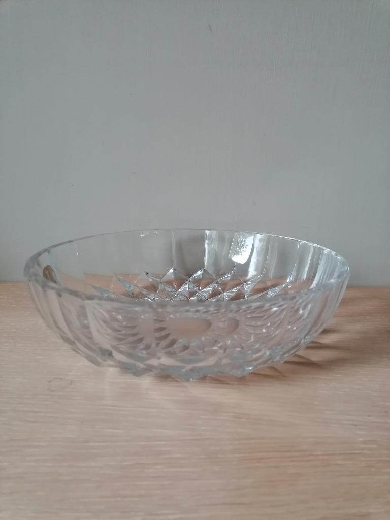 Grote kristallen schaal van Val Saint Lambert, Antiek en Kunst, Antiek | Glaswerk en Kristal, Ophalen