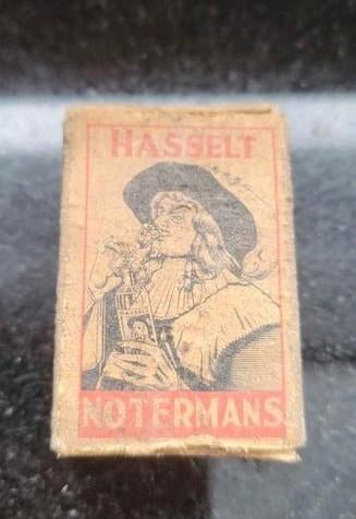 Klein Oud lucifer doosje notermans hasselt, Verzamelen, Ophalen, Gebruikt