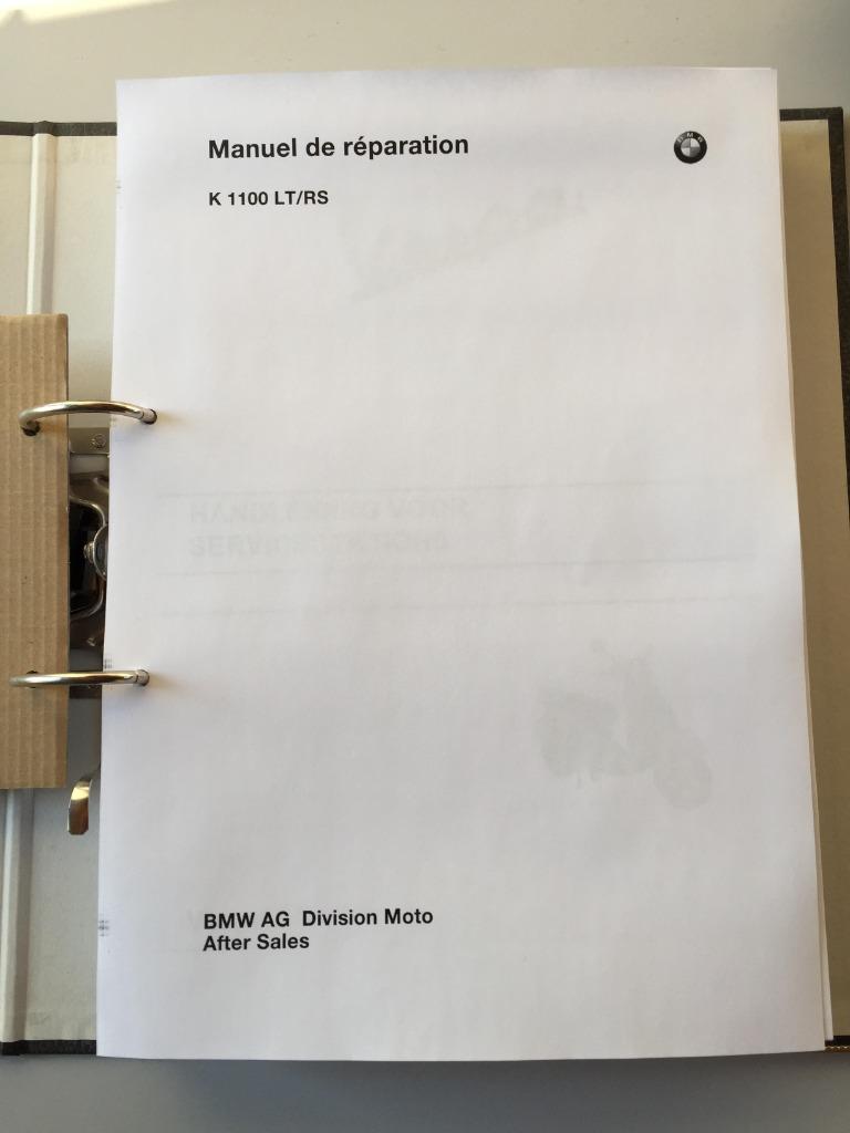 BMW manuel d’atelier pour BMW K1100LT et K1100RS..., Enlèvement ou Envoi, BMW