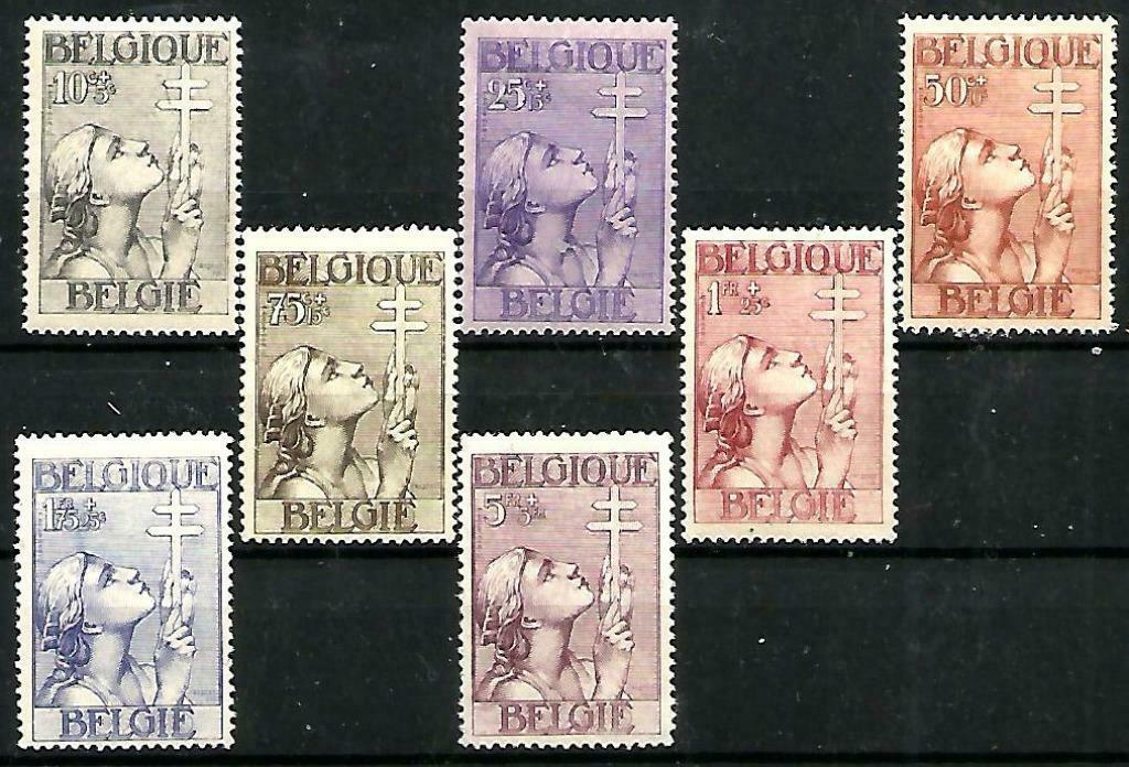 België 1933 Kruis van Lotharingen OBP 377/383**, Postzegels en Munten, Orginele gom, Ophalen of Verzenden, Zonder stempel, Postfris