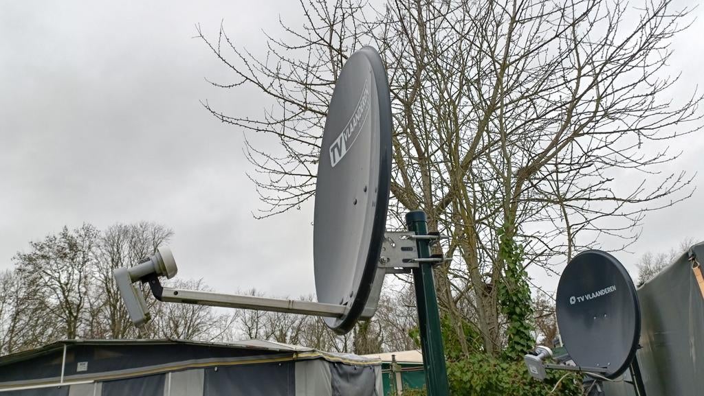 Télévision par satellite en Flandre, Enlèvement, Antenne (parabolique)