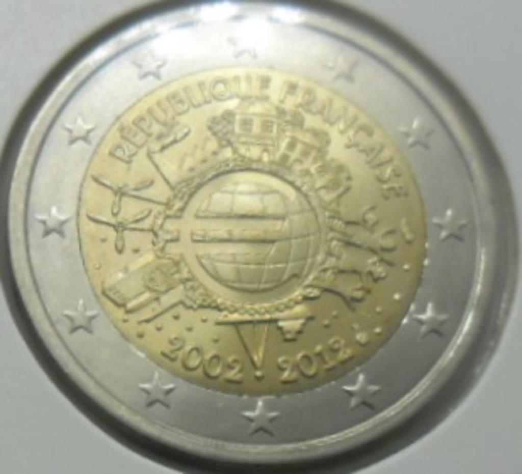 2 euro commémorative 2012 France "10 ans EURO". UNC., Timbres & Monnaies, Monnaies | Europe | Monnaies euro, Monnaie en vrac, 2 euros