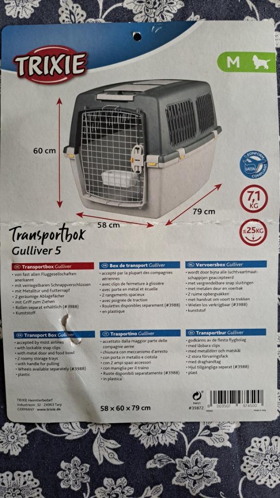Box de transport, Animaux & Accessoires, Enlèvement ou Envoi, Neuf