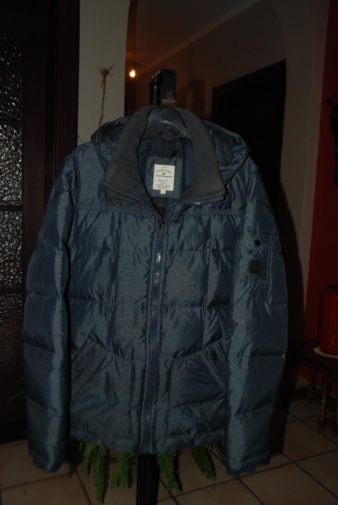 Blauwe parka, gewatteerde jas „Tom Tailor” voor heren, S, Blauw, Tom Tailor, Ophalen of Verzenden, Zo goed als nieuw