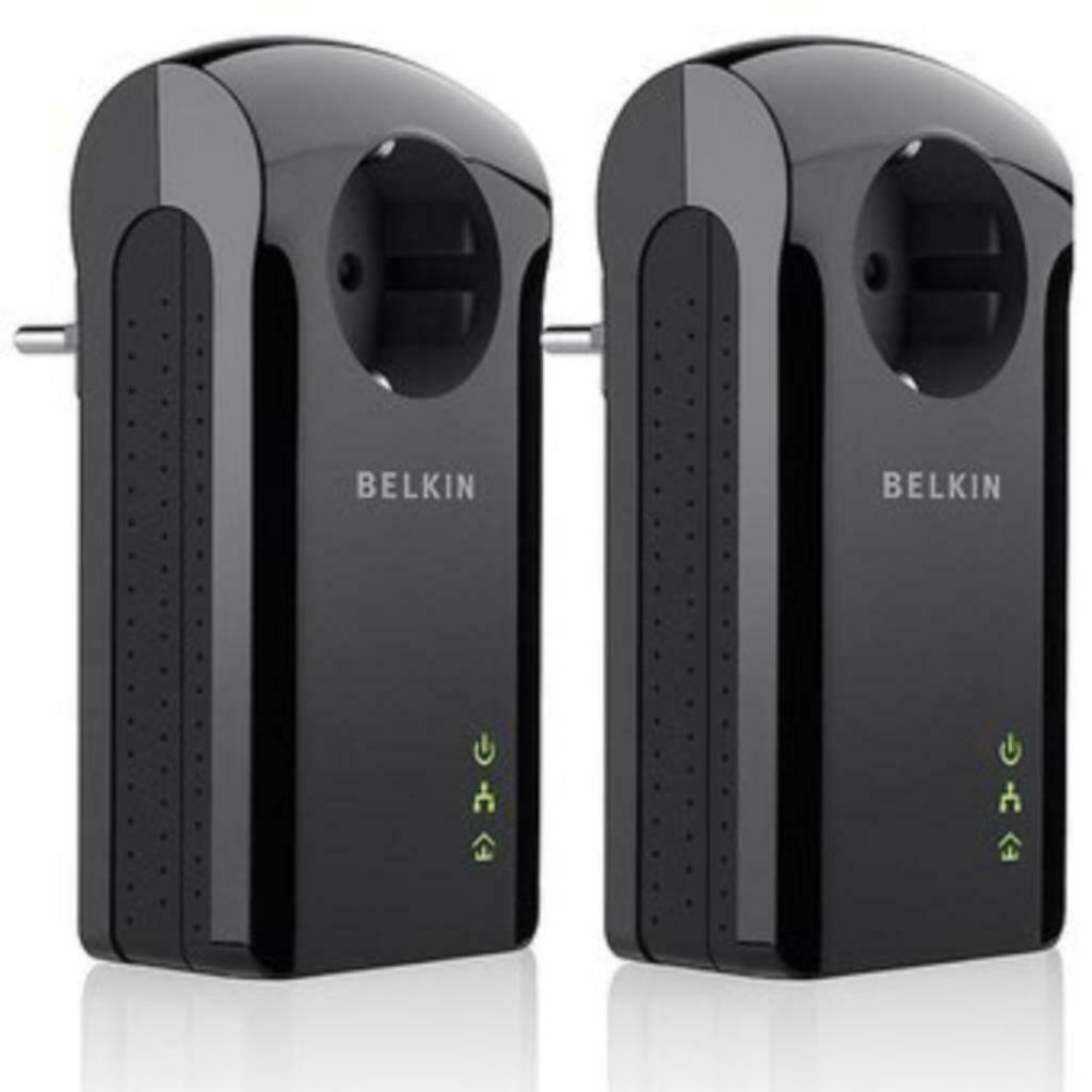 Belkin Surf Powerline AV+ en Devolo 200 AV mini, Computers en Software, Netwerk switches, Ophalen of Verzenden, Gebruikt