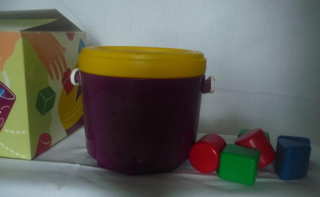 Tupperware Tupper Toys vintage sorteer emmer, Ophalen of Verzenden, Nieuw, Geel, Overige typen