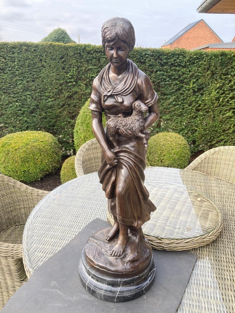 Antiek Bronzen beeld, Ophalen, Brons