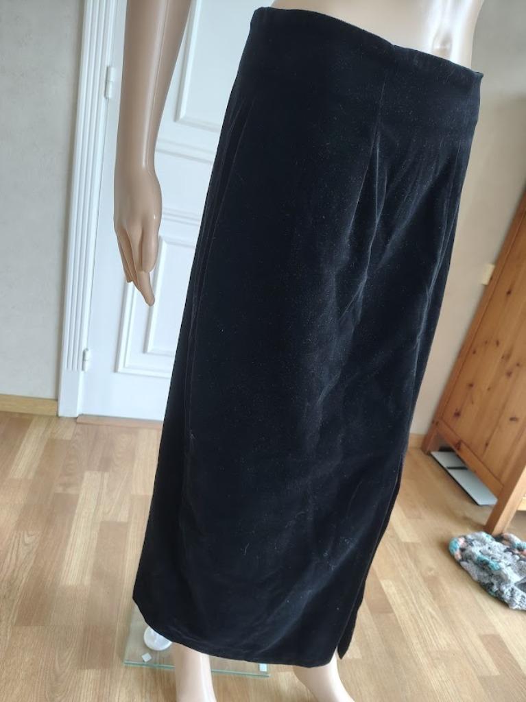 lange  rok met split van h&m, Enlèvement ou Envoi, Comme neuf, Sous le genou, Noir