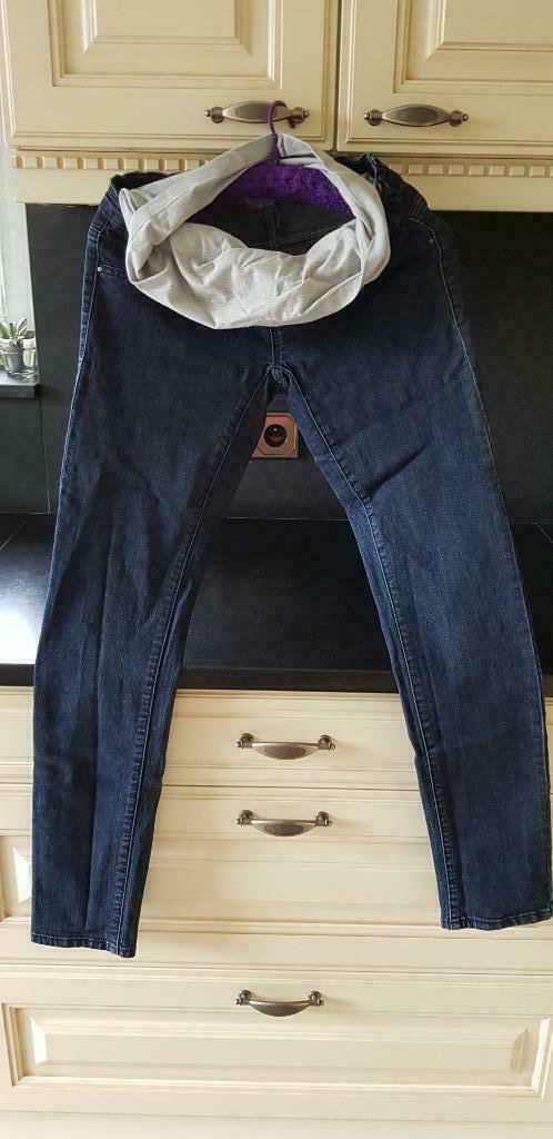 Mamalicious blauwe zwangerschaps jeans 30/32, Maat 38/40 (M), Blauw, Mamalicious, Ophalen of Verzenden