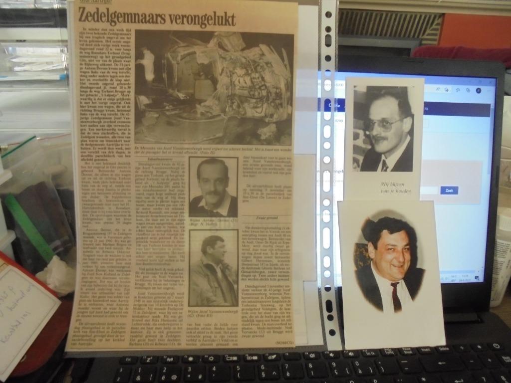 dp Zedelgemnaars verongelukt, Enlèvement ou Envoi, Image pieuse