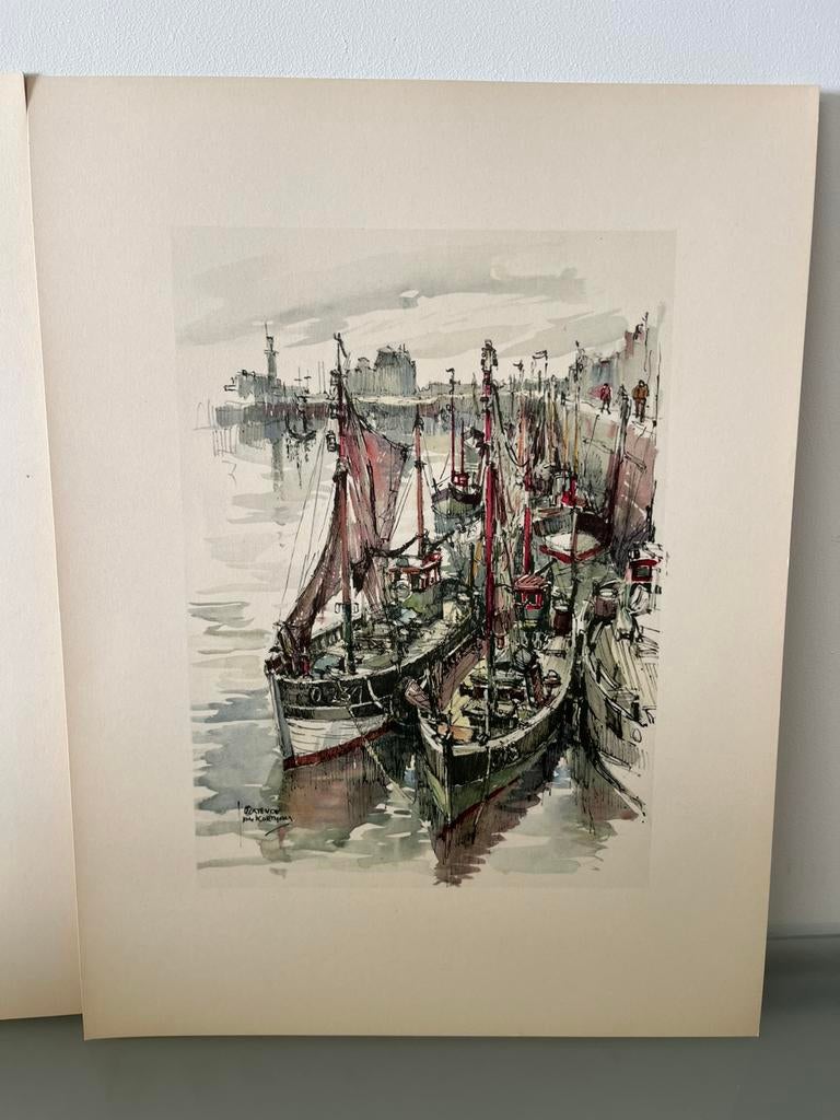 Jan Korthals 2 prints, Antiek en Kunst, Ophalen of Verzenden