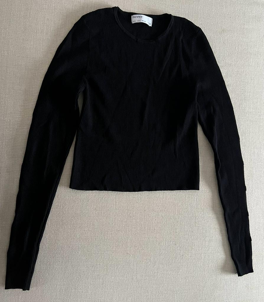 Blouse Bershka taille L, Taille 42/44 (L), Enlèvement ou Envoi, Noir, Comme neuf