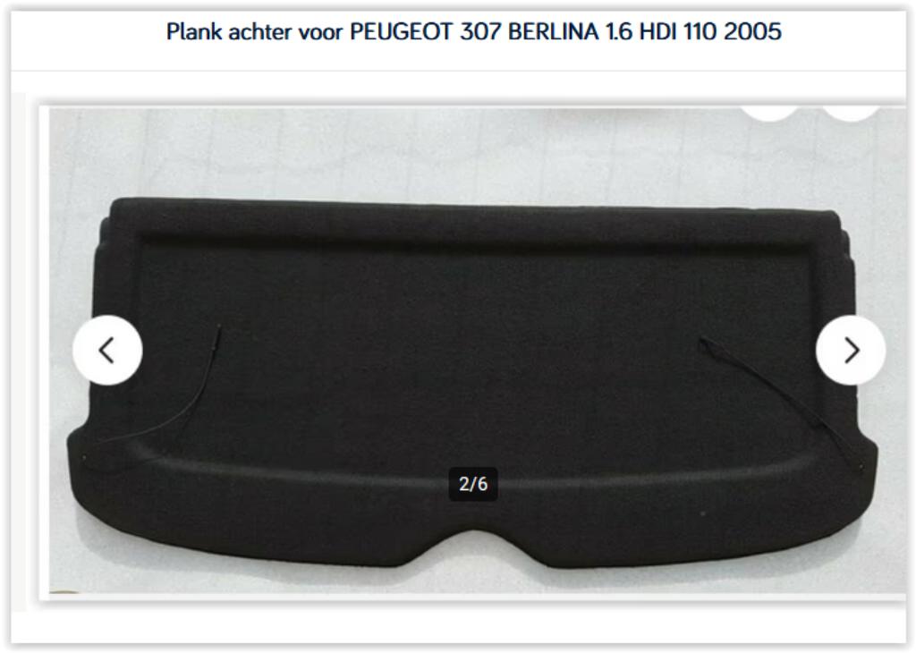Plage arrière Peugeot 307 (3A/C/D) (2000 - 2007) Hatchback 2, Ophalen of Verzenden, Gebruikt