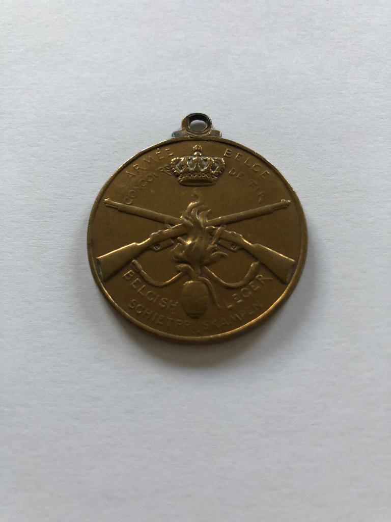 Bronzen medaille schietwedstrijden Belgisch leger, Ophalen, Brons