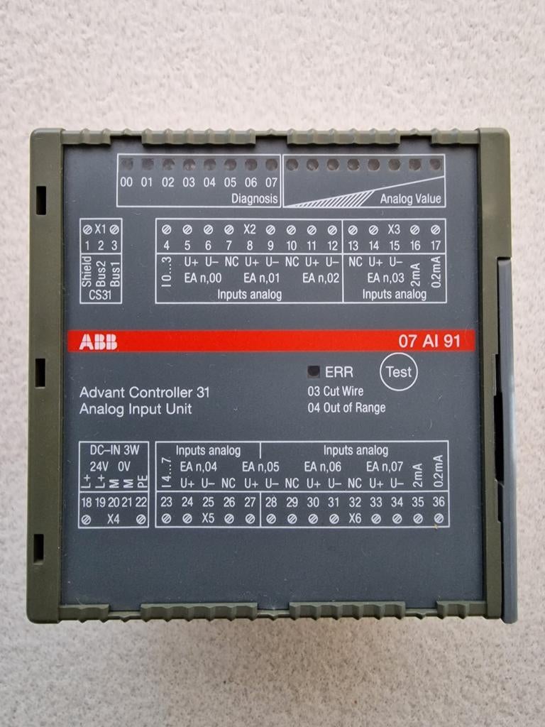 ABB 07 AI 91CC Advant Controller 31 Analog Input Unit, Elektronische apparatuur, Verzenden