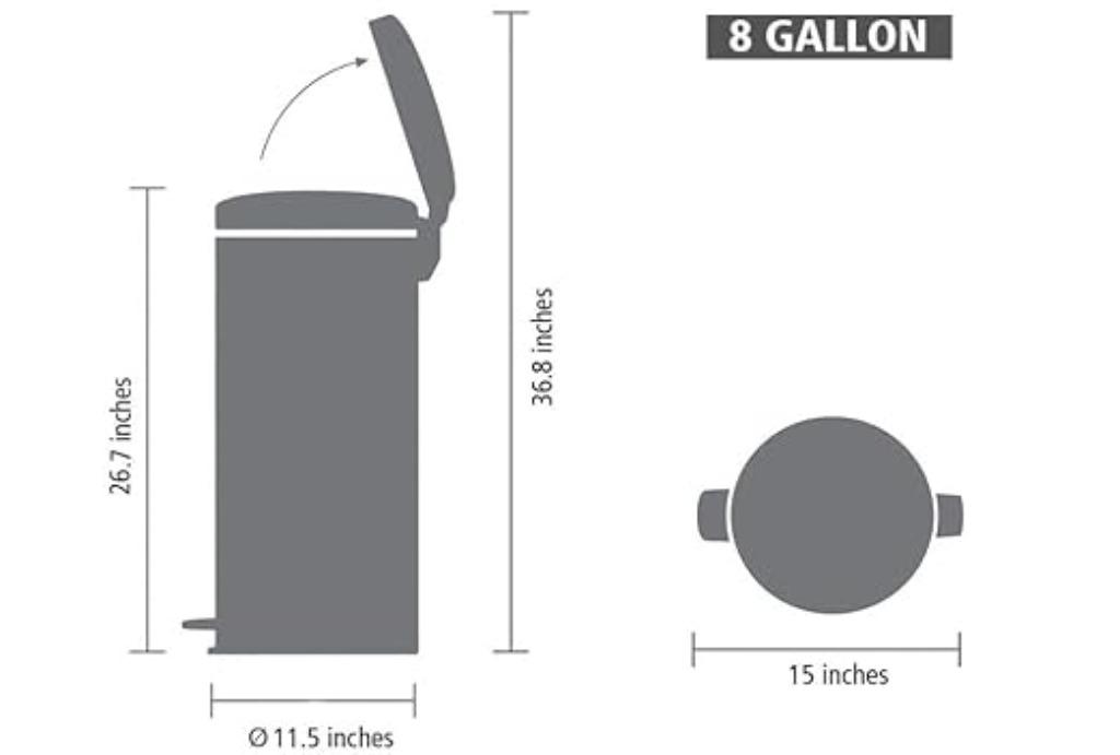 Brabantia |  pedaalemmer | 30 L | Nieuw, Kunststof, -, Verzenden, -