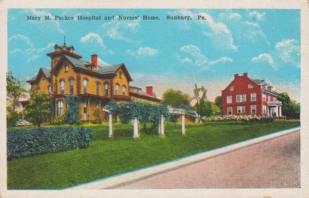 1925 - États-Unis - Sunbury : Hôpital Mary M. Packer, Envoi, 1920 à 1940, Affranchie, Hors Europe