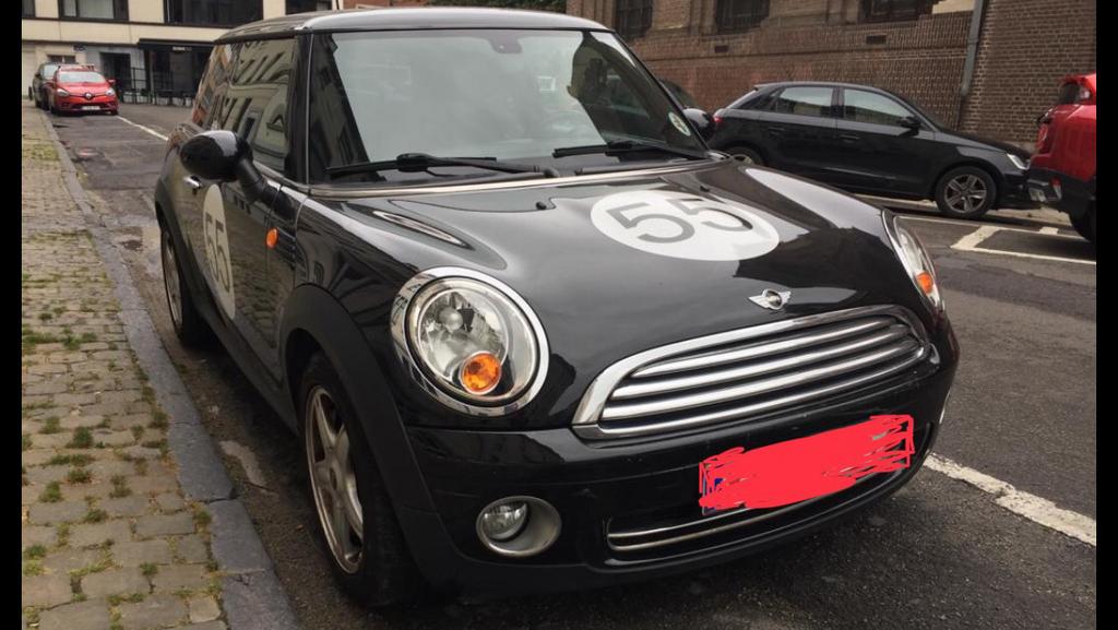 Mini Cooper 1.6, handgeschakeld, benzine, 54500km, 05/2009, Auto's, Zwart, Zwart, Particulier, Cooper