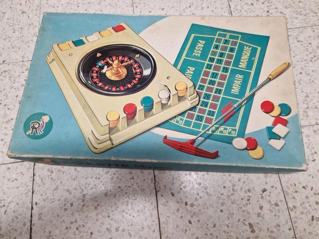 vintage roulette spel, Hobby en Vrije tijd, Drie of vier spelers, Verzenden, Gebruikt, Diverse