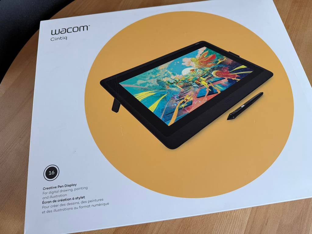 Wacom Cintiq 16” Tekentablet, Computers en Software, Ophalen of Verzenden, Zo goed als nieuw, Bedraad