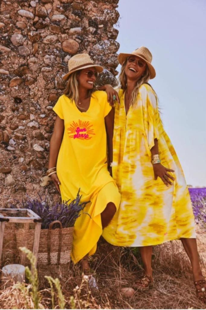 Robe d'une belle couleur estivale, taille unique, Taille 38/40 (M), Neuf, ANDERE, Jaune